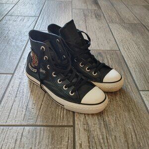 Rare Men's Genuine Leather Converse All Star Chuck Taylor Sailor Jerry Shoes